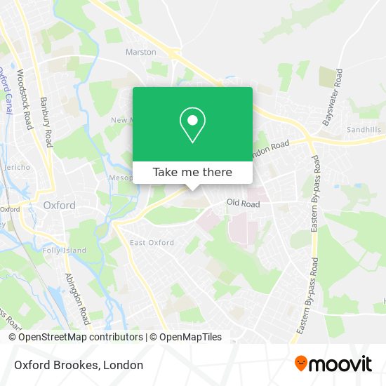 Oxford Brookes map