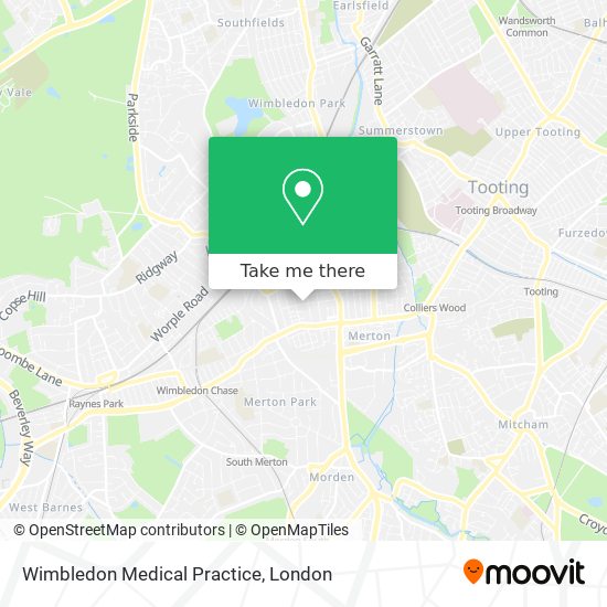 Wimbledon Medical Practice map