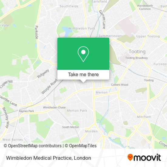 Wimbledon Medical Practice map