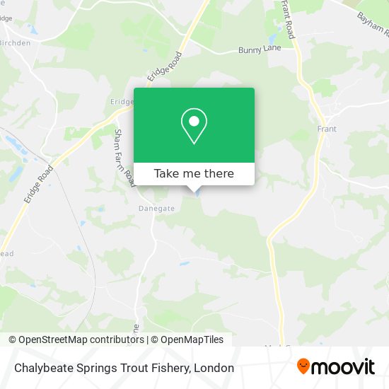 Chalybeate Springs Trout Fishery map