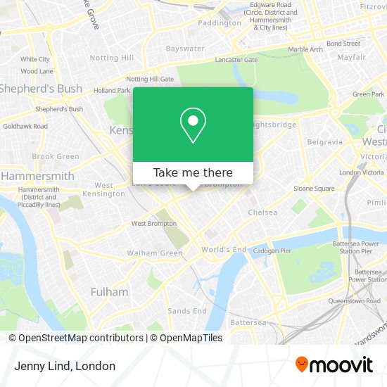 Jenny Lind map