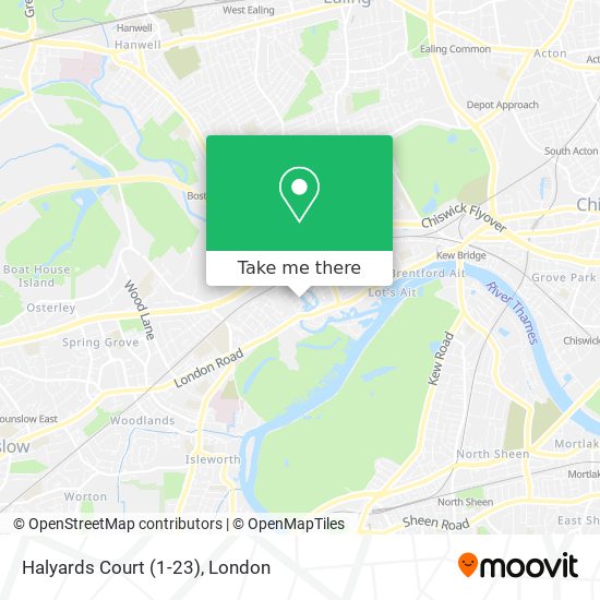 Halyards Court (1-23) map