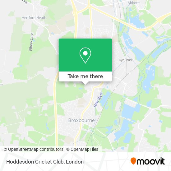 Hoddesdon Cricket Club map