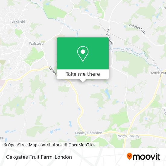 Oakgates Fruit Farm map