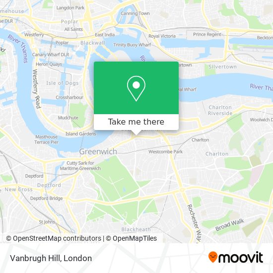 Vanbrugh Hill map