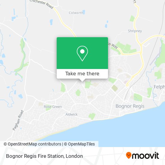 Bognor Regis Fire Station map