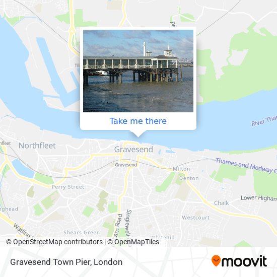 Gravesend Town Pier map