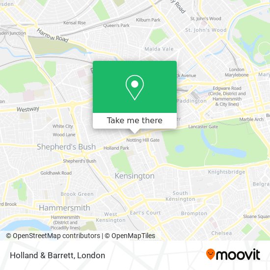 Holland & Barrett map
