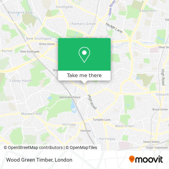 Wood Green Timber map