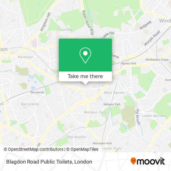 Blagdon Road Public Toilets map