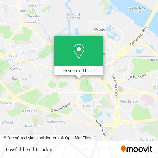 Lowfield Grill map