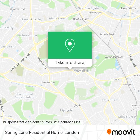 Spring Lane Residential Home map