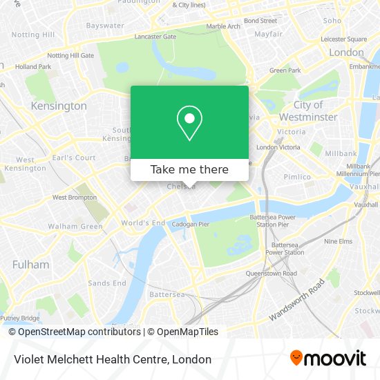 Violet Melchett Health Centre map