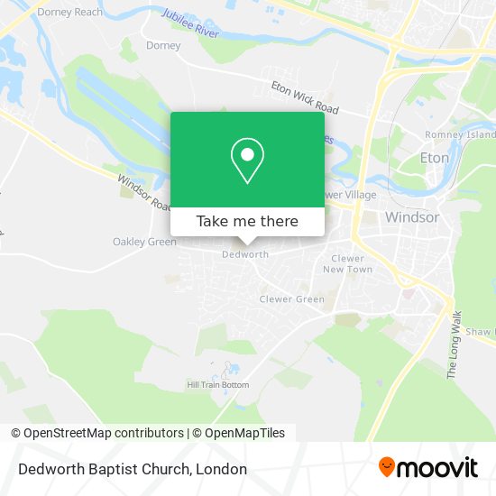 Dedworth Baptist Church map