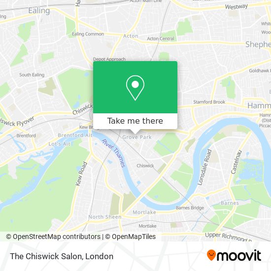 The Chiswick Salon map