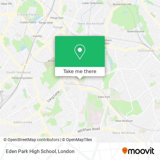 Eden Park High School map