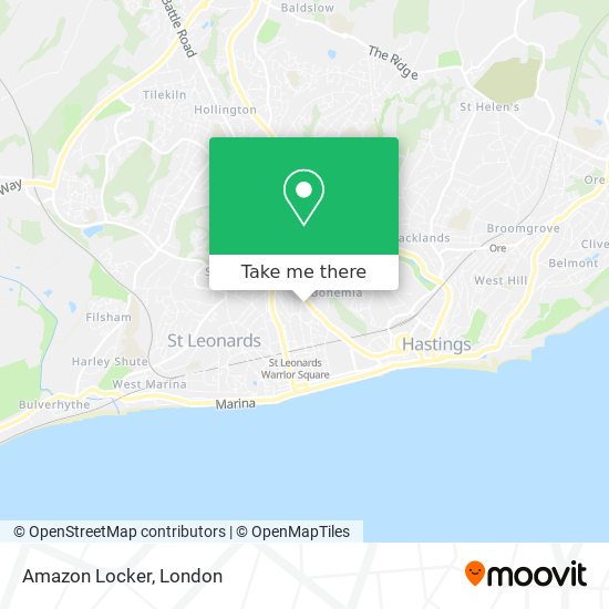 Amazon Locker map