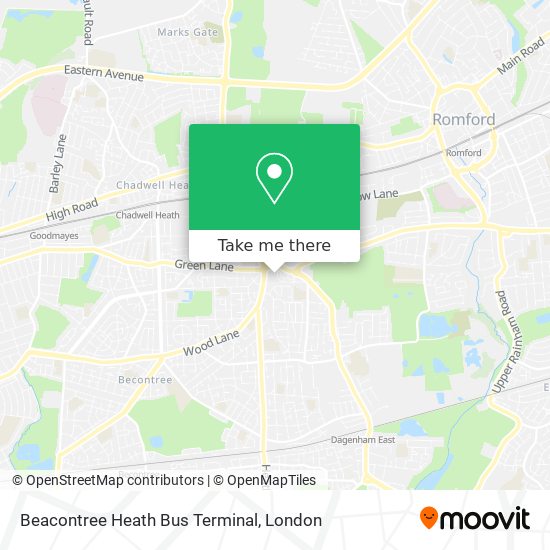Beacontree Heath Bus Terminal map