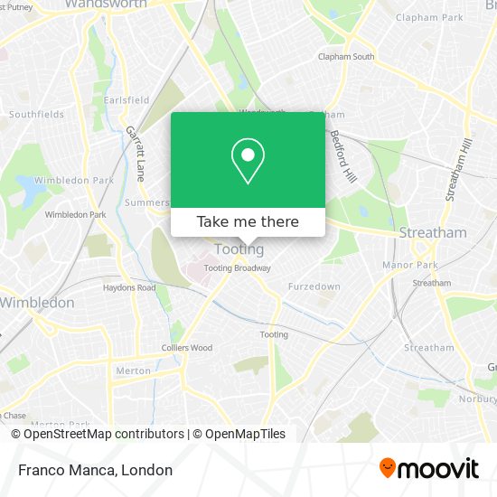Franco Manca map