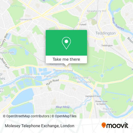 Molesey Telephone Exchange map
