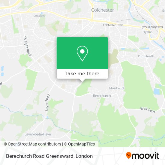 Berechurch Road Greensward map