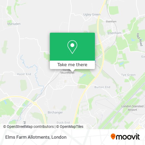 Elms Farm Allotments map