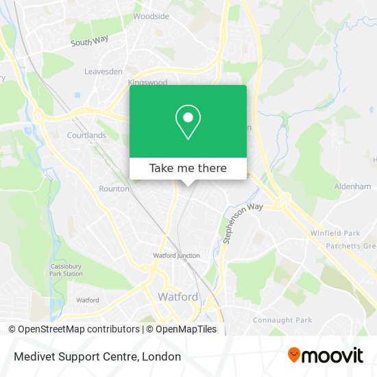 Medivet Support Centre map