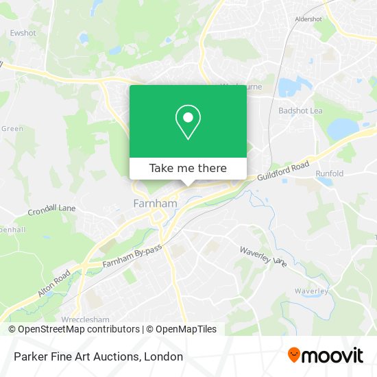 Parker Fine Art Auctions map