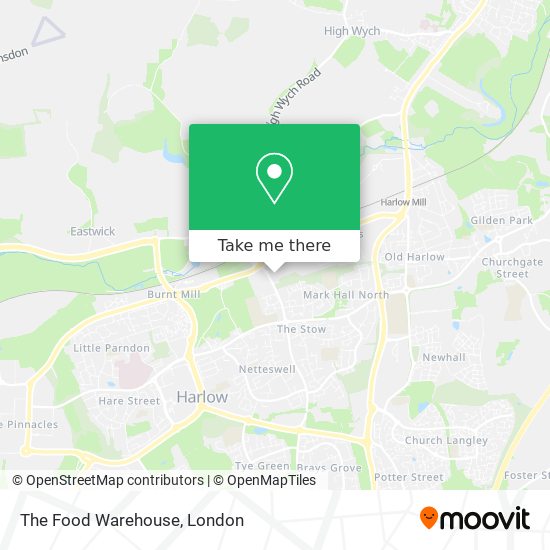 The Food Warehouse map