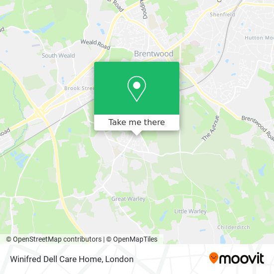 Winifred Dell Care Home map