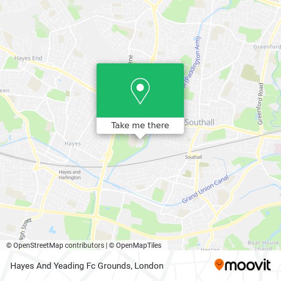Hayes And Yeading Fc Grounds map