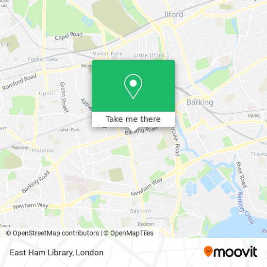 East Ham Library map