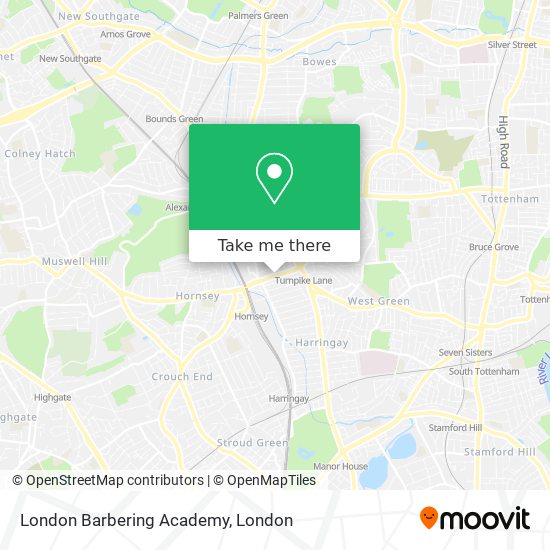 London Barbering Academy map