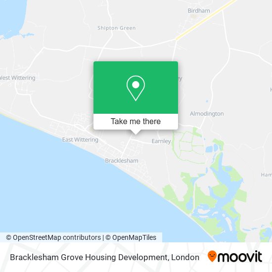 Bracklesham Grove Housing Development map
