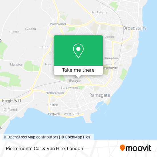 Pierremonts Car & Van Hire map