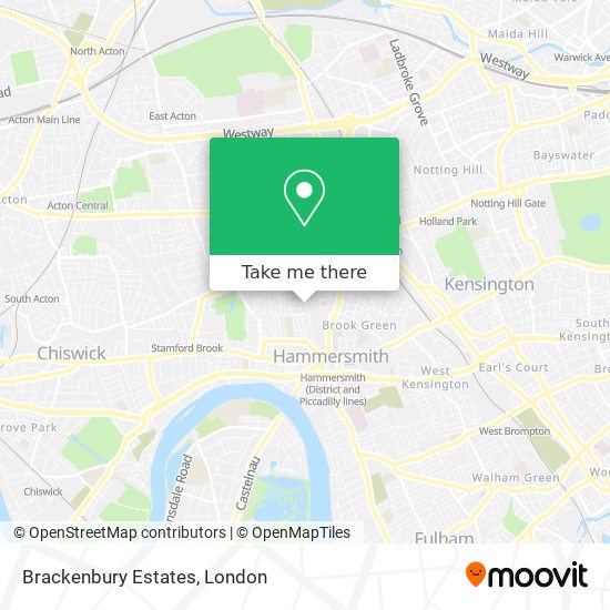 Brackenbury Estates map