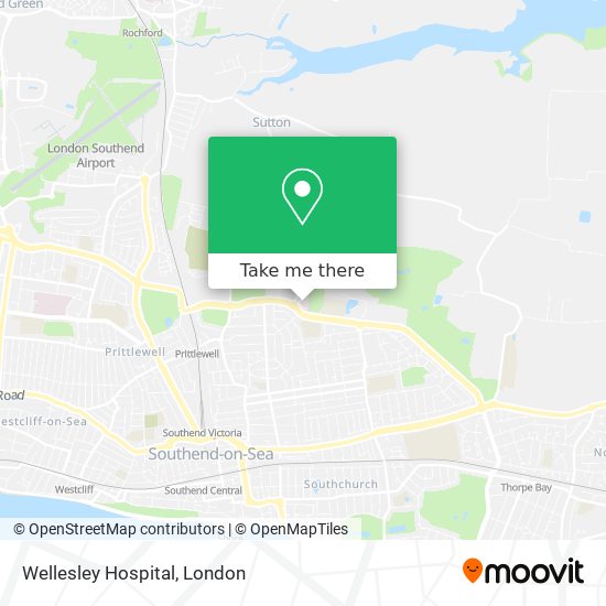 Wellesley Hospital map
