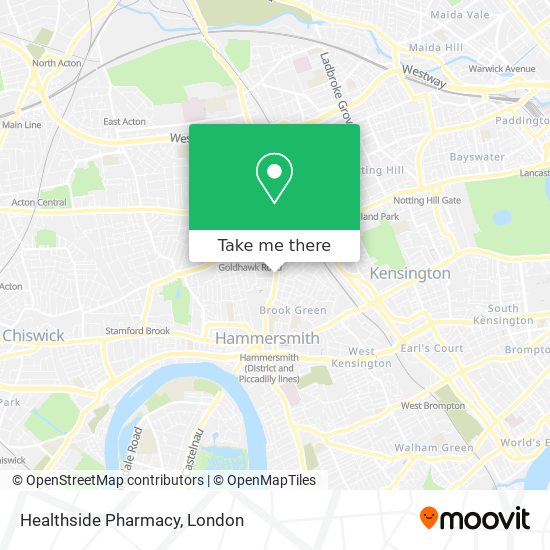 Healthside Pharmacy map