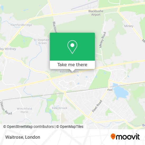 Waitrose map
