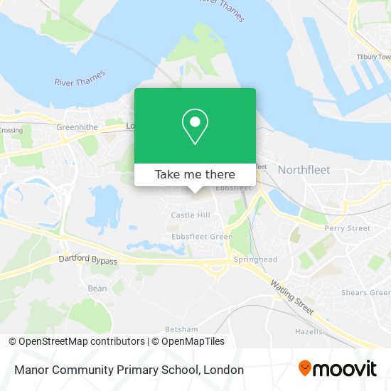 Manor Community Primary School map