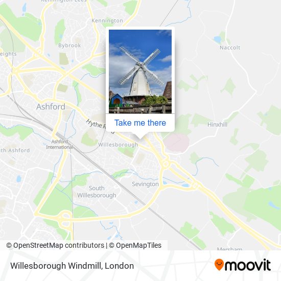 Willesborough Windmill map