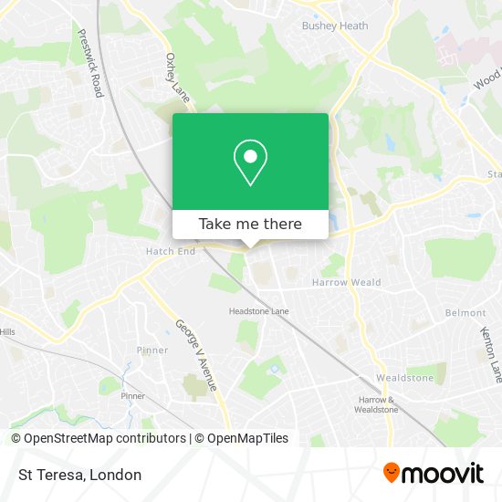 St Teresa map