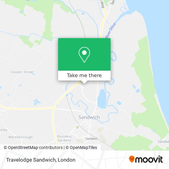 Travelodge Sandwich map