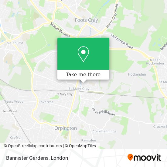 Bannister Gardens map
