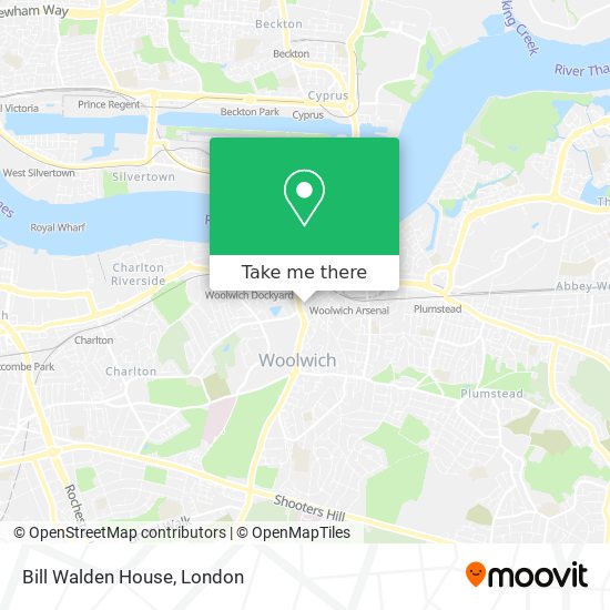 Bill Walden House map