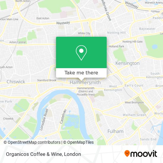 Organicos Coffee & Wine map