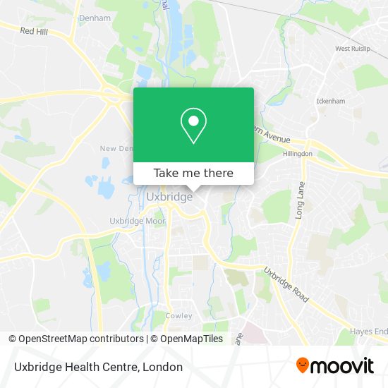 Uxbridge Health Centre map