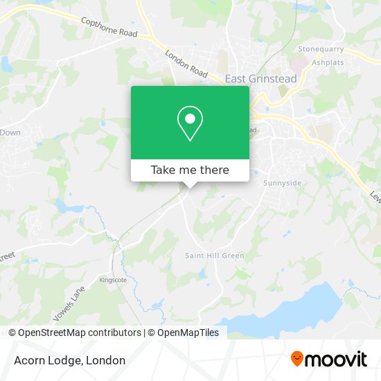 Acorn Lodge map