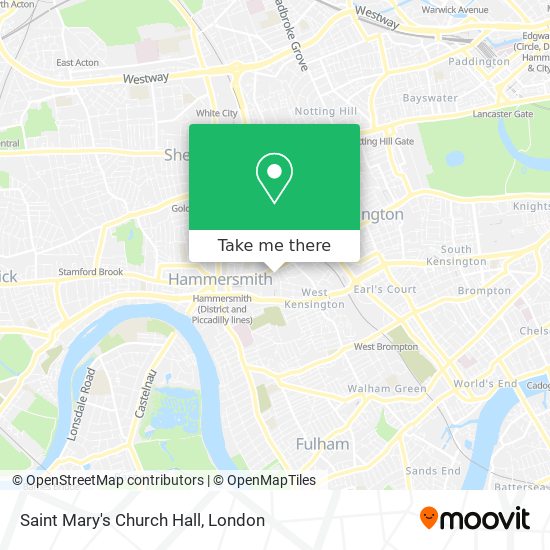 Saint Mary's Church Hall map