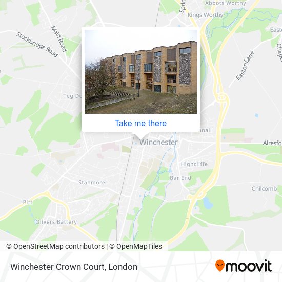 Winchester Crown Court map